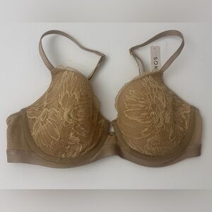Soma Bra Lightly Lined Perfect Coverage Warm Amber Sz 34C NEW